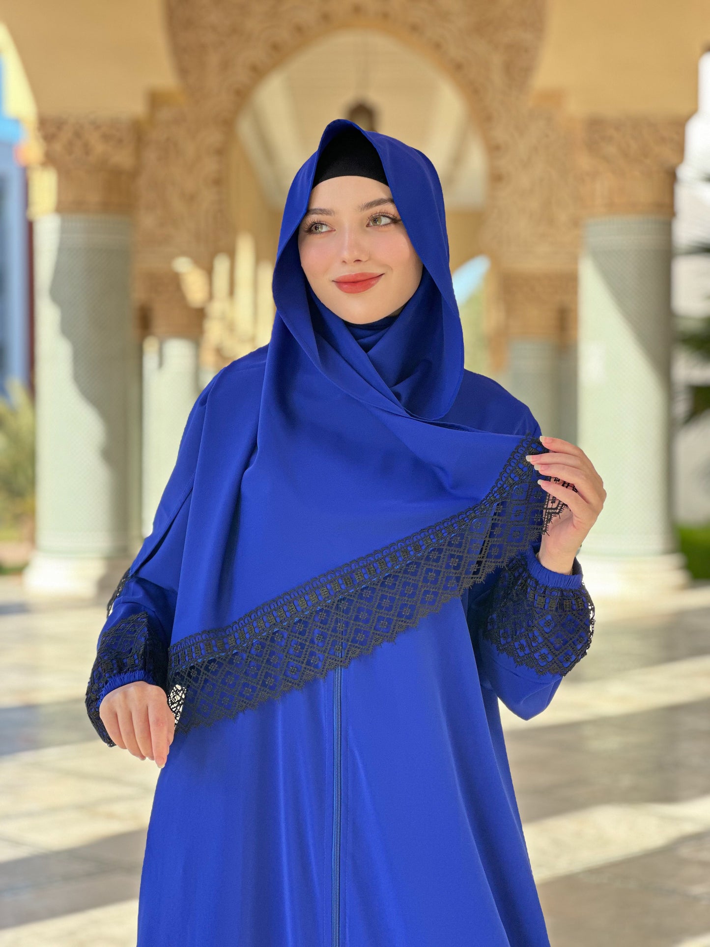 Abaya Noor bleu
