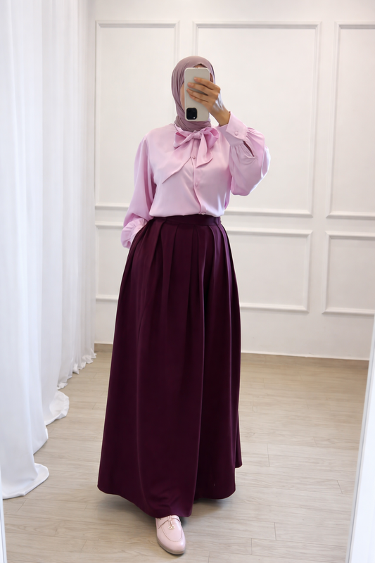 Jupe burgundy  avec poches