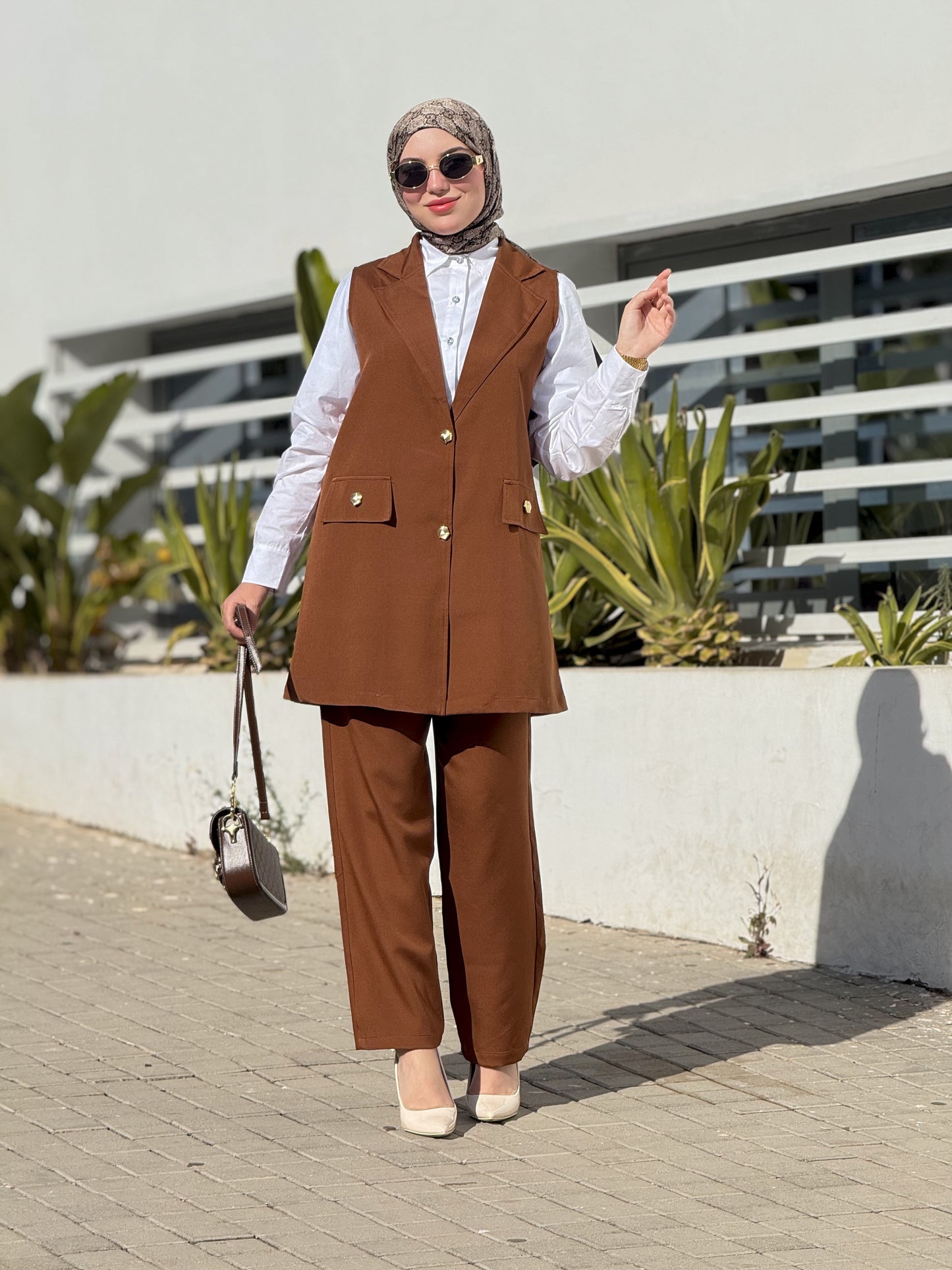 Ensemble LadyBoss Brown