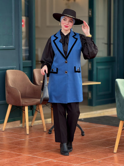 Ensemble  Gilet & chemise Bleu