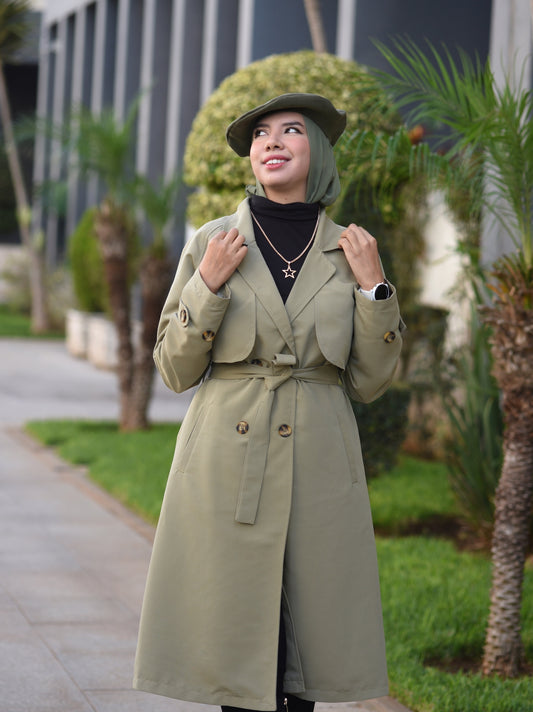 Trench vert olive