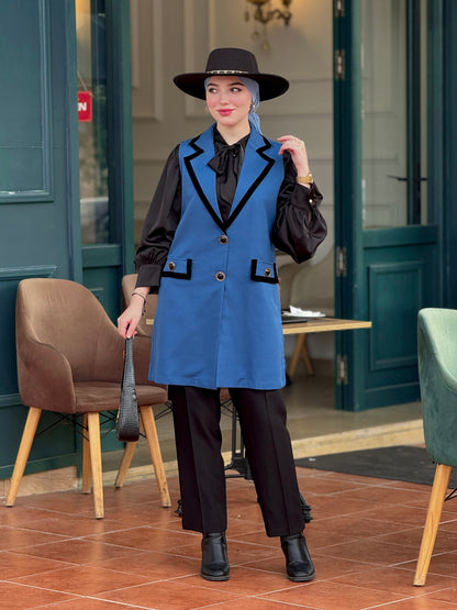 Ensemble  Gilet & chemise Bleu