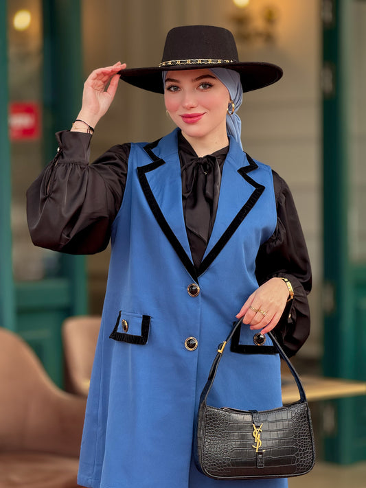 Ensemble  Gilet & chemise Bleu
