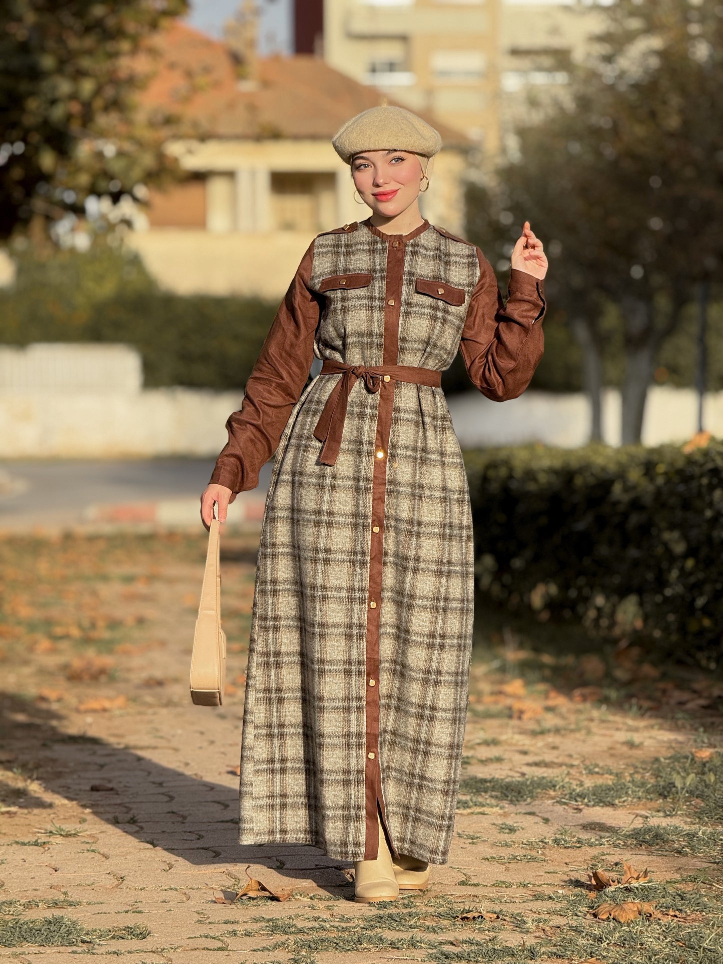 ROBE NEVA MARRON