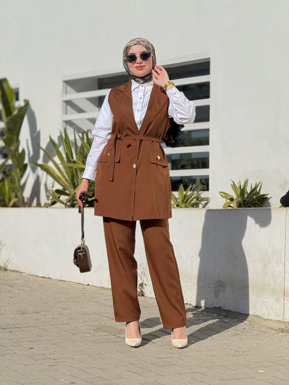 Ensemble LadyBoss Brown