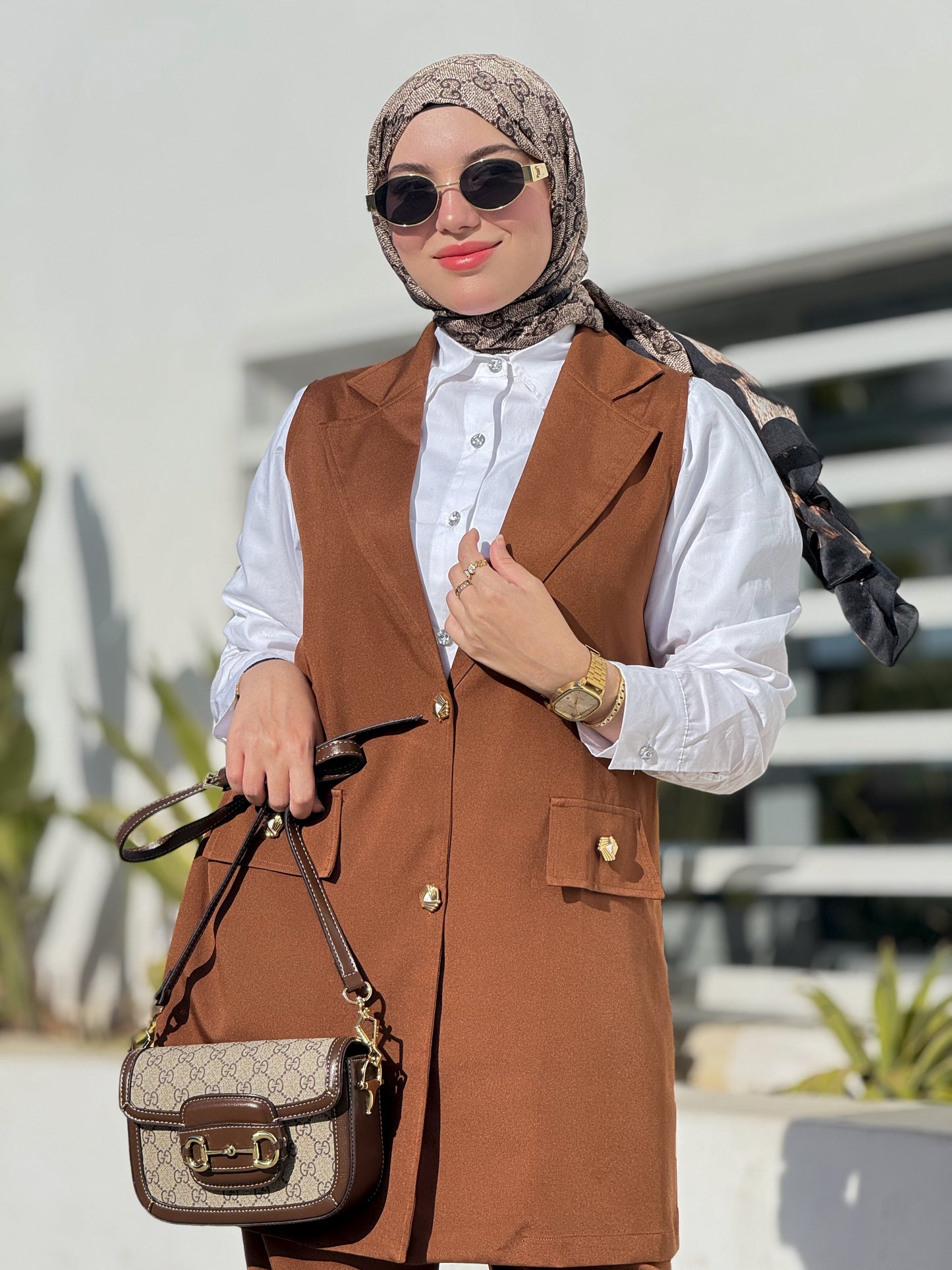 Ensemble LadyBoss Brown