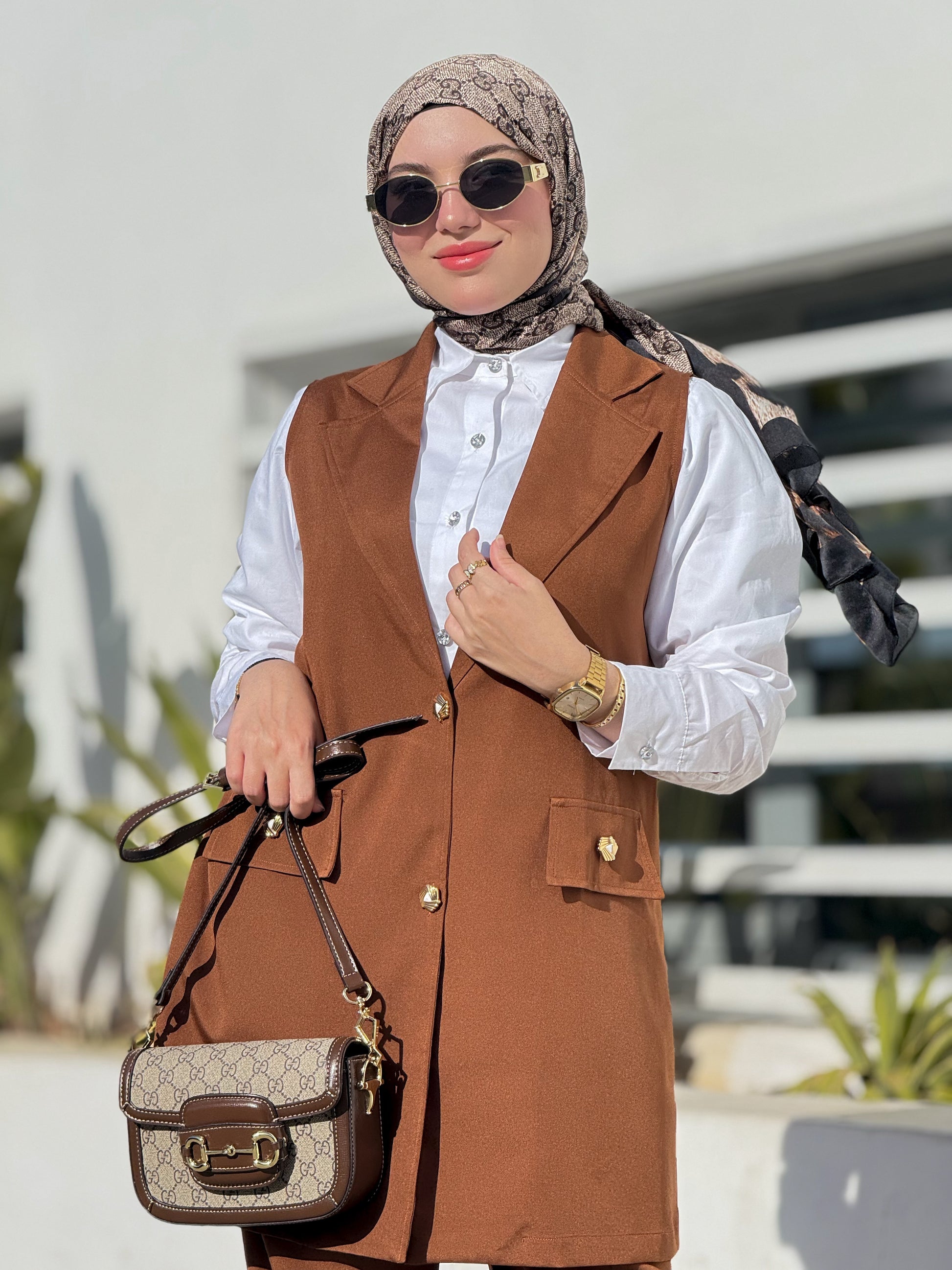 Ensemble LadyBoss Brown