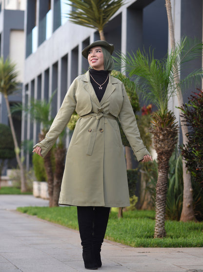 Trench vert olive