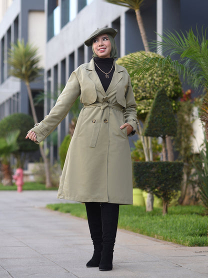 Trench vert olive