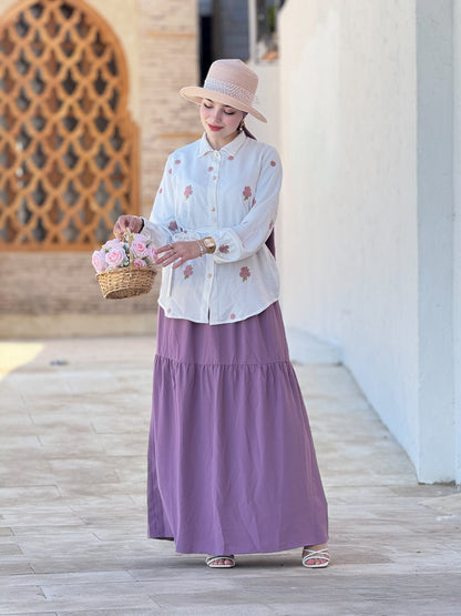 Ensemble  warda brodé