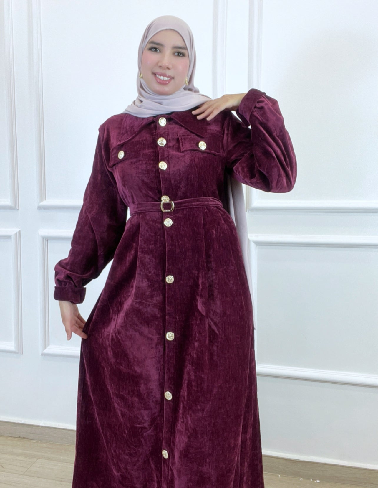 Robe Snow Burgendy