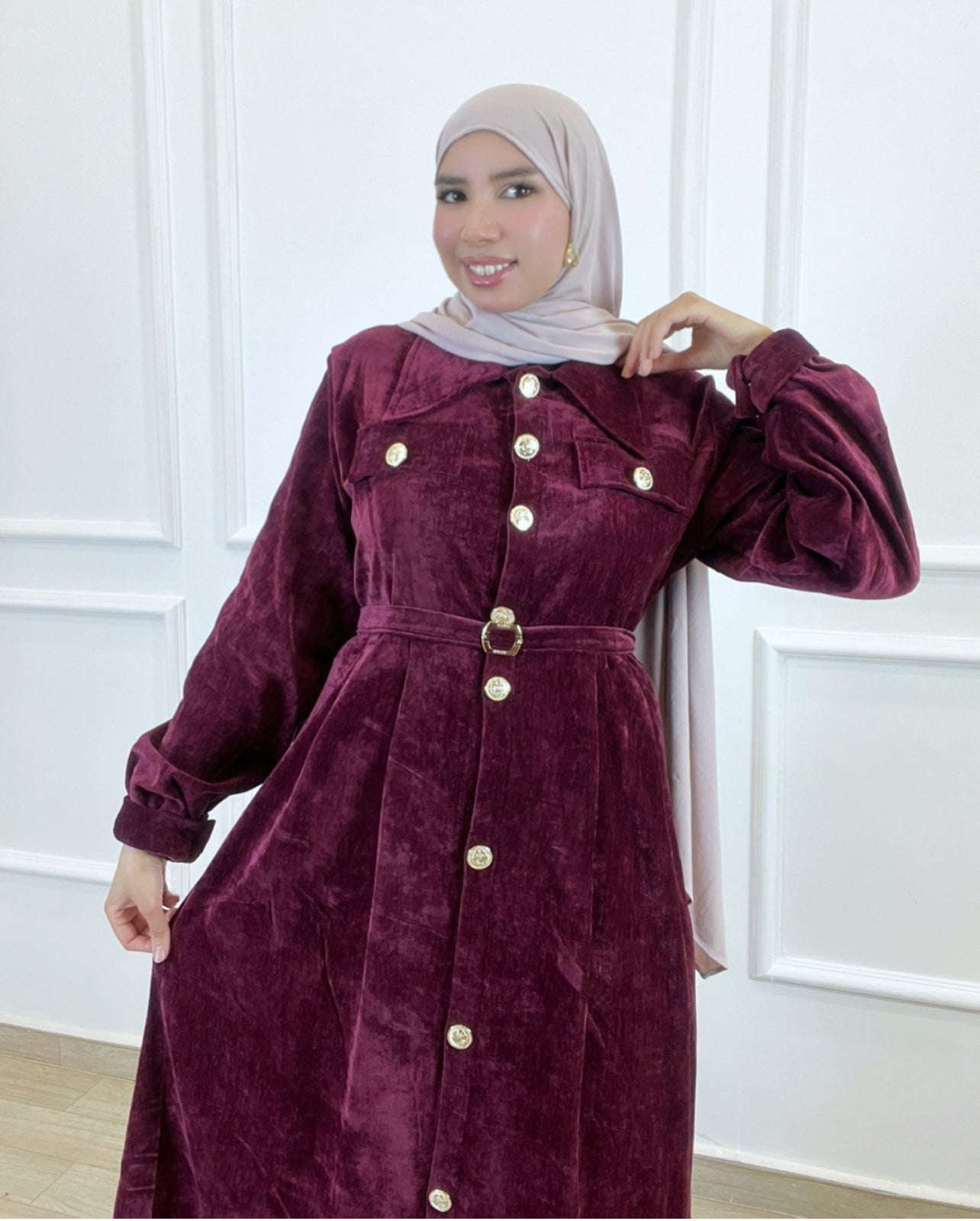 Robe Snow Burgendy