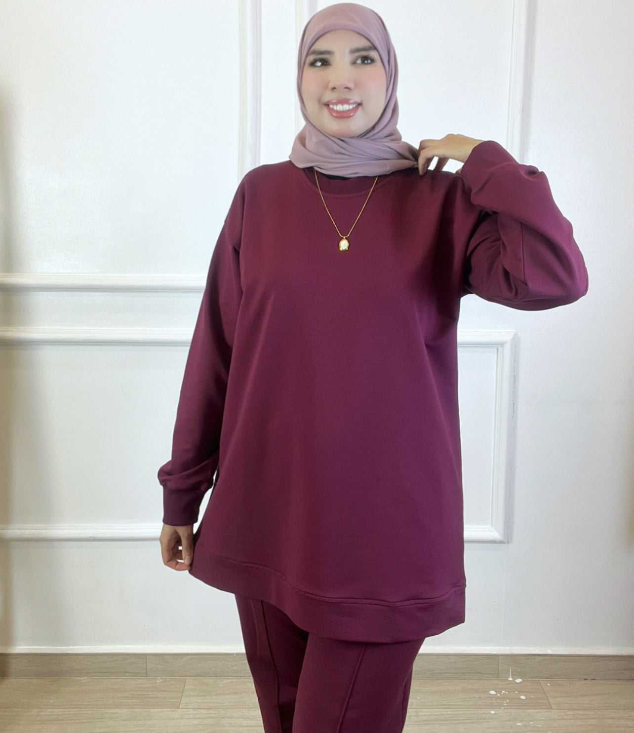 Jogging Aline Burgundy