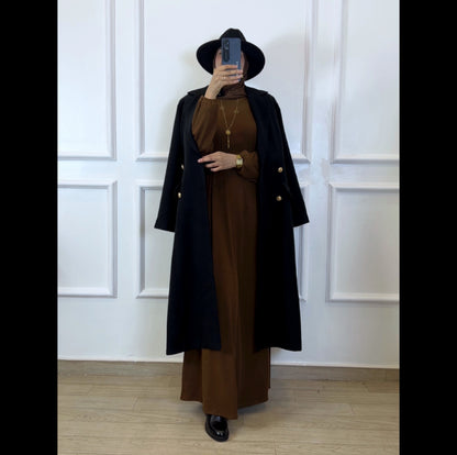 Manteau cachmire black