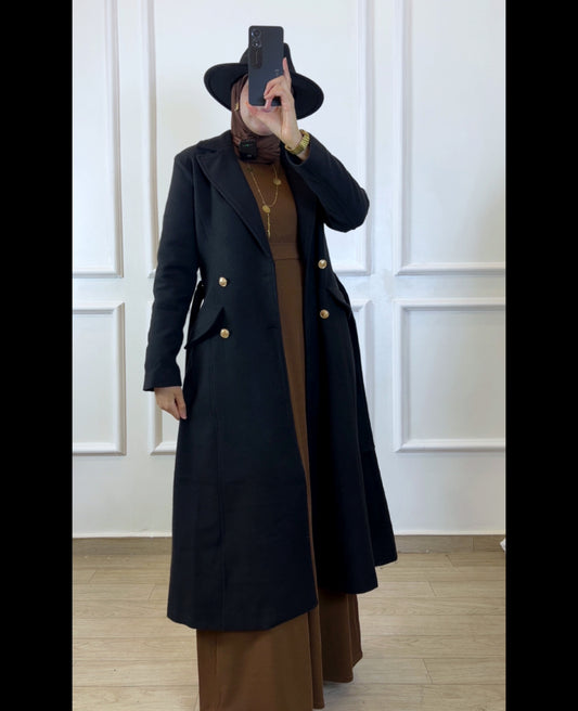 Manteau cachmire black